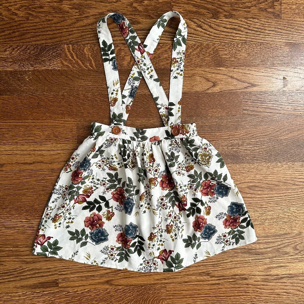 Floral Skirt with Suspenders Size 5T